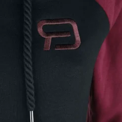 "Raglan- Kapuzenkleid" Kurzes Kleid Schwarz/dunkelrot Von RED By EMP -Angebote Weib Zauber Store 526037d