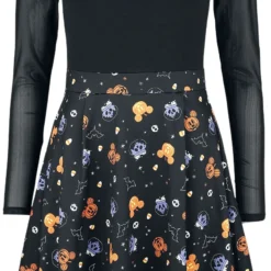 "Halloween" Kurzes Kleid Schwarz Von Mickey Mouse