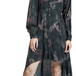 "Phönix" Mittellanges Kleid Allover Von Harry Potter -Angebote Weib Zauber Store 527870wa