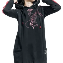 "Spider's Web" Kurzes Kleid Schwarz Von Spider-Man -Angebote Weib Zauber Store 527934wa