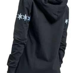 "Snow Crystals" Mittellanges Kleid Schwarz Von Die Eiskönigin -Angebote Weib Zauber Store 529477wb