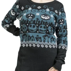 "Scary" Mittellanges Kleid Multicolor Von The Nightmare Before Christmas -Angebote Weib Zauber Store 529494wa