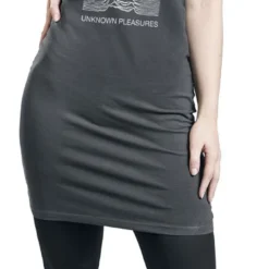 "Amplified Collection - Unknown Pleasures" Kurzes Kleid Charcoal Von Joy Division -Angebote Weib Zauber Store 529570wa