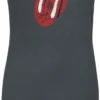 "Amplified Collection - Autograph Tongue" Kurzes Kleid Charcoal Von The Rolling Stones -Angebote Weib Zauber Store 529573a