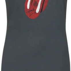 "Amplified Collection - Autograph Tongue" Kurzes Kleid Charcoal Von The Rolling Stones