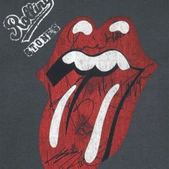 "Amplified Collection - Autograph Tongue" Kurzes Kleid Charcoal Von The Rolling Stones -Angebote Weib Zauber Store 529573d