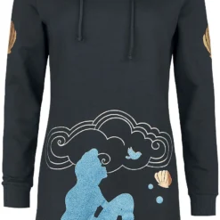 "Gold & Glitter" Mittellanges Kleid Schwarz Von Arielle, Die Meerjungfrau