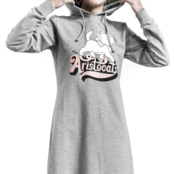 "Catwalk" Mittellanges Kleid Grau Meliert Von Aristocats -Angebote Weib Zauber Store 532276wa