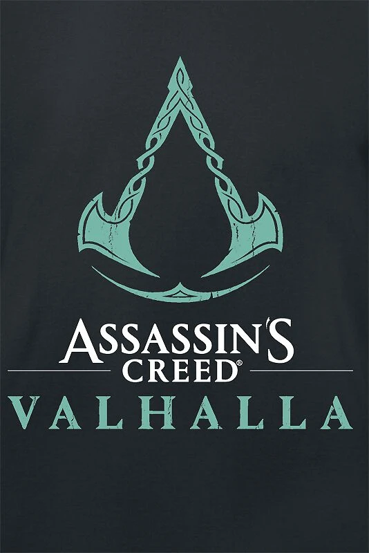 "Valhalla - Sickle Symbol" Mittellanges Kleid Schwarz Von Assassin's Creed 6 "Valhalla - Sickle Symbol" Mittellanges Kleid Schwarz Von Assassin's Creed – Bild 4