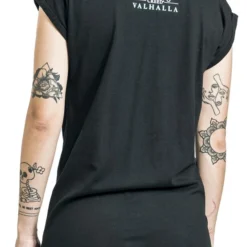 "Valhalla - Sickle Symbol" Mittellanges Kleid Schwarz Von Assassin's Creed 13 "Valhalla - Sickle Symbol" Mittellanges Kleid Schwarz Von Assassin's Creed -Angebote Weib Zauber Store 532789wb