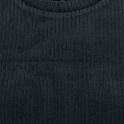 "Ladies Velvet Rib Crew Dress" Kurzes Kleid Schwarz Von Urban Classics -Angebote Weib Zauber Store 533880d