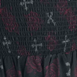 "Maxikleid Mit Alloverprint" Langes Kleid Schwarz Von Rock Rebel By EMP -Angebote Weib Zauber Store 534773d