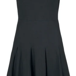 "Oldschool Kleid Mit Rosenprint" Kurzes Kleid Schwarz Von Rock Rebel By EMP