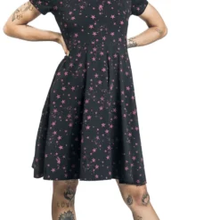 "Kleid Mit Sternen Alloverprint" Kurzes Kleid Schwarz/rot Von RED By EMP -Angebote Weib Zauber Store 534821wa