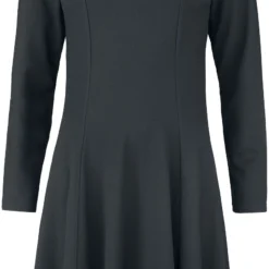 "Kleid Mit Netzausschnitt Am Dekolleté" Kurzes Kleid Schwarz Von Gothicana By EMP