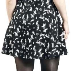 "Kleid Mit Alloverprint" Kurzes Kleid Schwarz Von Gothicana By EMP -Angebote Weib Zauber Store 534957wb