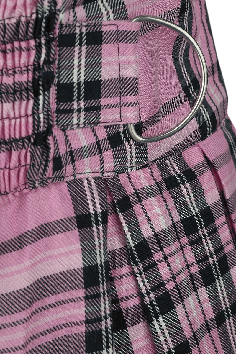 "Faye Pinafore" Kurzes Kleid Grau/rosa Von Heartless 4 "Faye Pinafore" Kurzes Kleid Grau/rosa Von Heartless – Bild 3