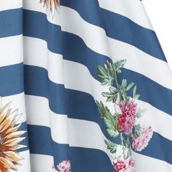 "Blue Striped Skyscraper Sunflower Dress" Kleid Blau/weiß Von H&R London -Angebote Weib Zauber Store 537984d