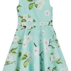 "Girls Andrea Floral Swing Dress" Kleid Grün Von H&R London