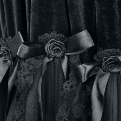 "Gothic Dress" Langes Kleid Schwarz Von Sinister Gothic -Angebote Weib Zauber Store 538252d