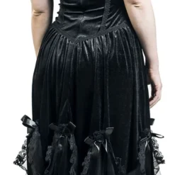 "Gothic Dress" Langes Kleid Schwarz Von Sinister Gothic -Angebote Weib Zauber Store 538252wb