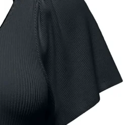 "ONLLEELO S/S V-NECK DRESS KNT NOOS" Mittellanges Kleid Schwarz Von Only -Angebote Weib Zauber Store 538625d