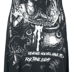 "Modern Witch Dress" Kurzes Kleid Schwarz/weiß Von Jawbreaker