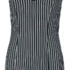 "Pinstripe Spider Web Dress" Kurzes Kleid Schwarz/weiß Von Jawbreaker -Angebote Weib Zauber Store 538994a