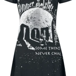 "Summer Solstice Skater Dress" Kurzes Kleid Schwarz/weiß Von Jawbreaker