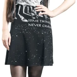 "Summer Solstice Skater Dress" Kurzes Kleid Schwarz/weiß Von Jawbreaker -Angebote Weib Zauber Store 539000wa