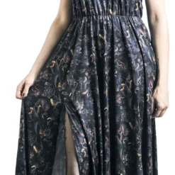 "Paradise Lost Dress" Langes Kleid Multicolor Von Jawbreaker -Angebote Weib Zauber Store 539035wa
