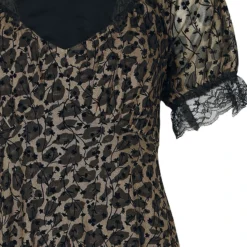 "Leopard Midi Dress" Mittellanges Kleid Braun/schwarz Von Jawbreaker -Angebote Weib Zauber Store 539037d