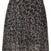 "Leopard Midi Dress" Mittellanges Kleid Braun/schwarz Von Jawbreaker
