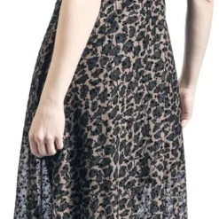 "Leopard Midi Dress" Mittellanges Kleid Braun/schwarz Von Jawbreaker -Angebote Weib Zauber Store 539038wb