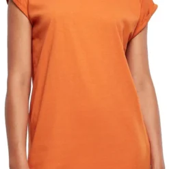 "Ladies Turtle Extended Shoulder Dress" Kurzes Kleid Orange Von Urban Classics -Angebote Weib Zauber Store 540012wa