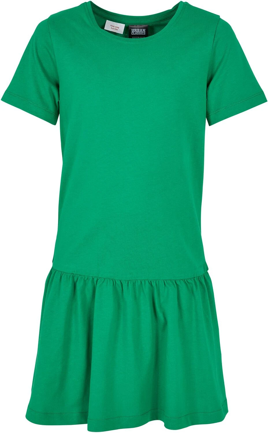 "Girl Valance Tee Dress" Kleid Grün Von Urban Classics 3 "Girl Valance Tee Dress" Kleid Grün Von Urban Classics