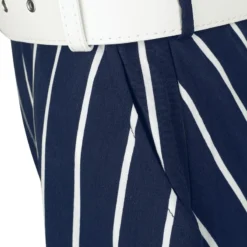 "Stripe Wide Collar Midi Flare Dress" Mittellanges Kleid Blau/weiß Von Voodoo Vixen -Angebote Weib Zauber Store 541508d2