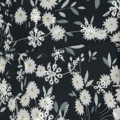 "Floral Emb Chiffon Flutter Sleeve Flare Dress" Mittellanges Kleid Schwarz/weiß Von Voodoo Vixen -Angebote Weib Zauber Store 541516d