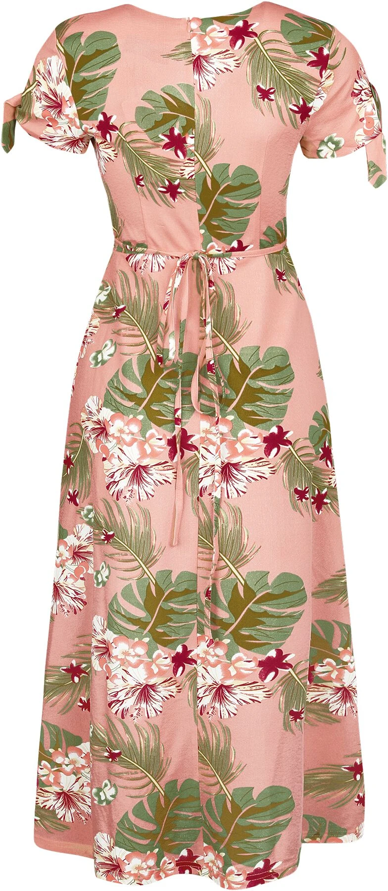 "V Neck Flared Dress" Langes Kleid Multicolor Von Voodoo Vixen 4 "V Neck Flared Dress" Langes Kleid Multicolor Von Voodoo Vixen – Bild 2