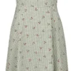 "Day Of Love Cherry Dress" Mittellanges Kleid Grün/weiß Von Banned Retro -Angebote Weib Zauber Store 541617a