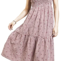 "Sweet Pea Dress" Mittellanges Kleid Rot/weiß Von Banned Retro -Angebote Weib Zauber Store 541619wa