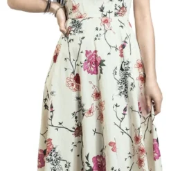 "Peacock Rose Dress" Mittellanges Kleid Multicolor Von Banned Retro -Angebote Weib Zauber Store 541638wa
