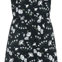 "Paradise Summer Dress" Mittellanges Kleid Schwarz/weiß Von Vive Maria