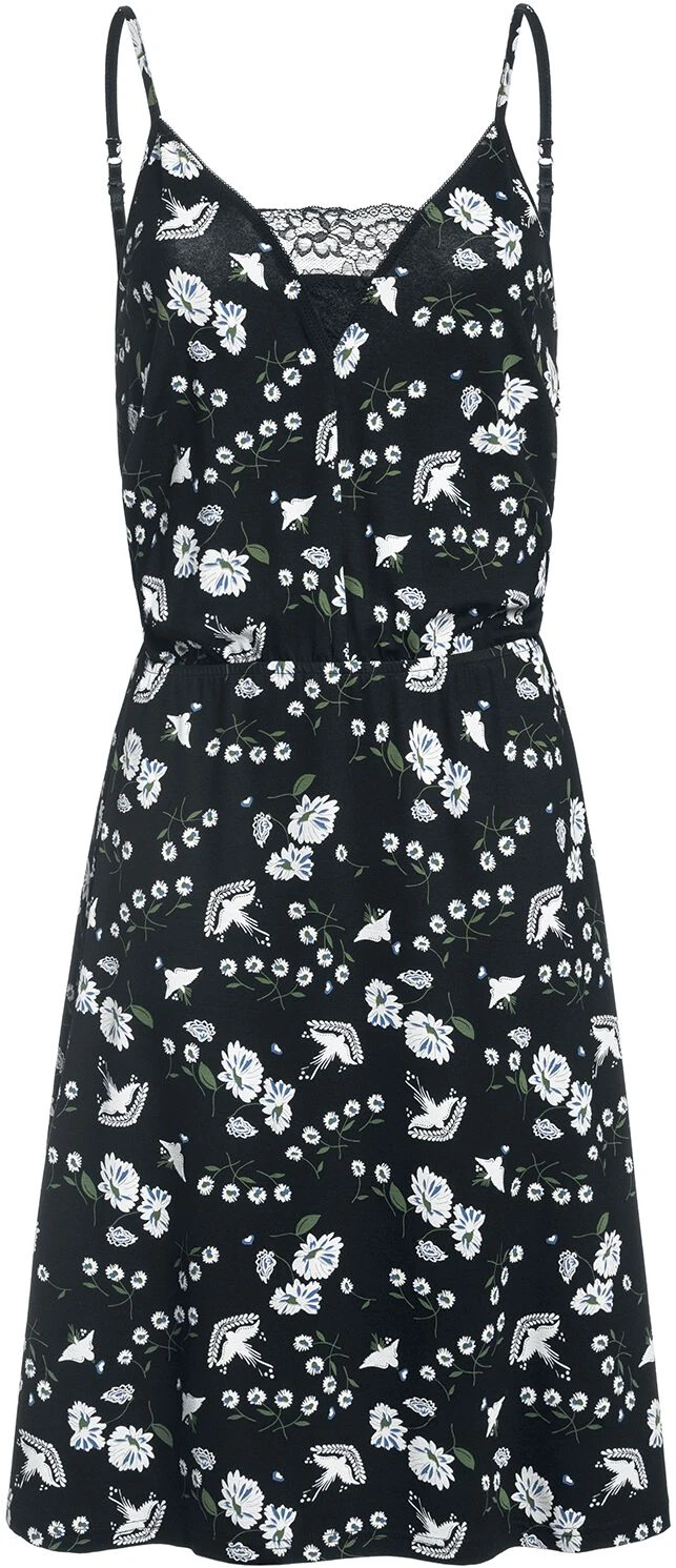 "Paradise Summer Dress" Mittellanges Kleid Schwarz/weiß Von Vive Maria