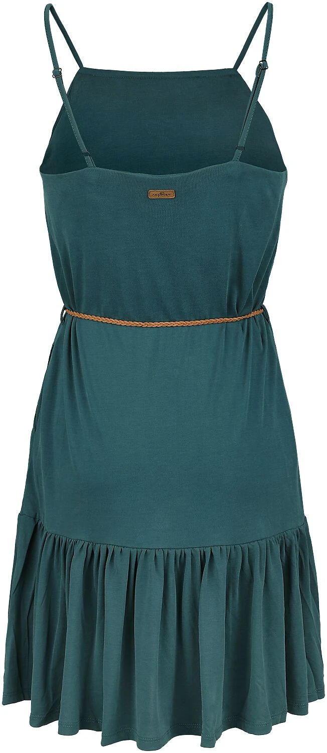 "THIME" Mittellanges Kleid Dunkelgrün Von Ragwear 4 "THIME" Mittellanges Kleid Dunkelgrün Von Ragwear – Bild 2