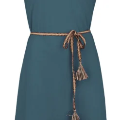 "MANNDY DRESS ORGANIC" Mittellanges Kleid Petrol Von Ragwear