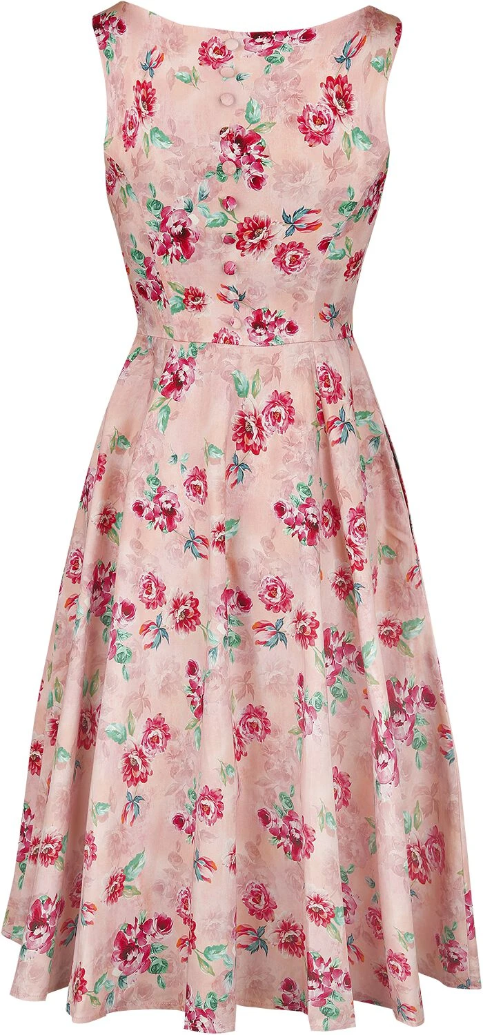 "Meril Floral Swing Dress" Mittellanges Kleid Multicolor Von H&R London 4 "Meril Floral Swing Dress" Mittellanges Kleid Multicolor Von H&R London – Bild 2