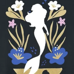 "Golden Age" Langes Kleid Schwarz Von Arielle, Die Meerjungfrau -Angebote Weib Zauber Store 545046d