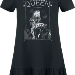 "Queen Of Screams" Langes Kleid Schwarz Von The Nightmare Before Christmas