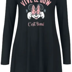 "Vive Le Bow" Mittellanges Kleid Schwarz Von Mickey Mouse
